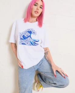Kanagawa Cat Wave T-Shirt