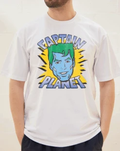 Captain Planet T-Shirt -Thread Heads Sale Store White Front cf0790ed 080e 4c74 986d 577789e5dadb