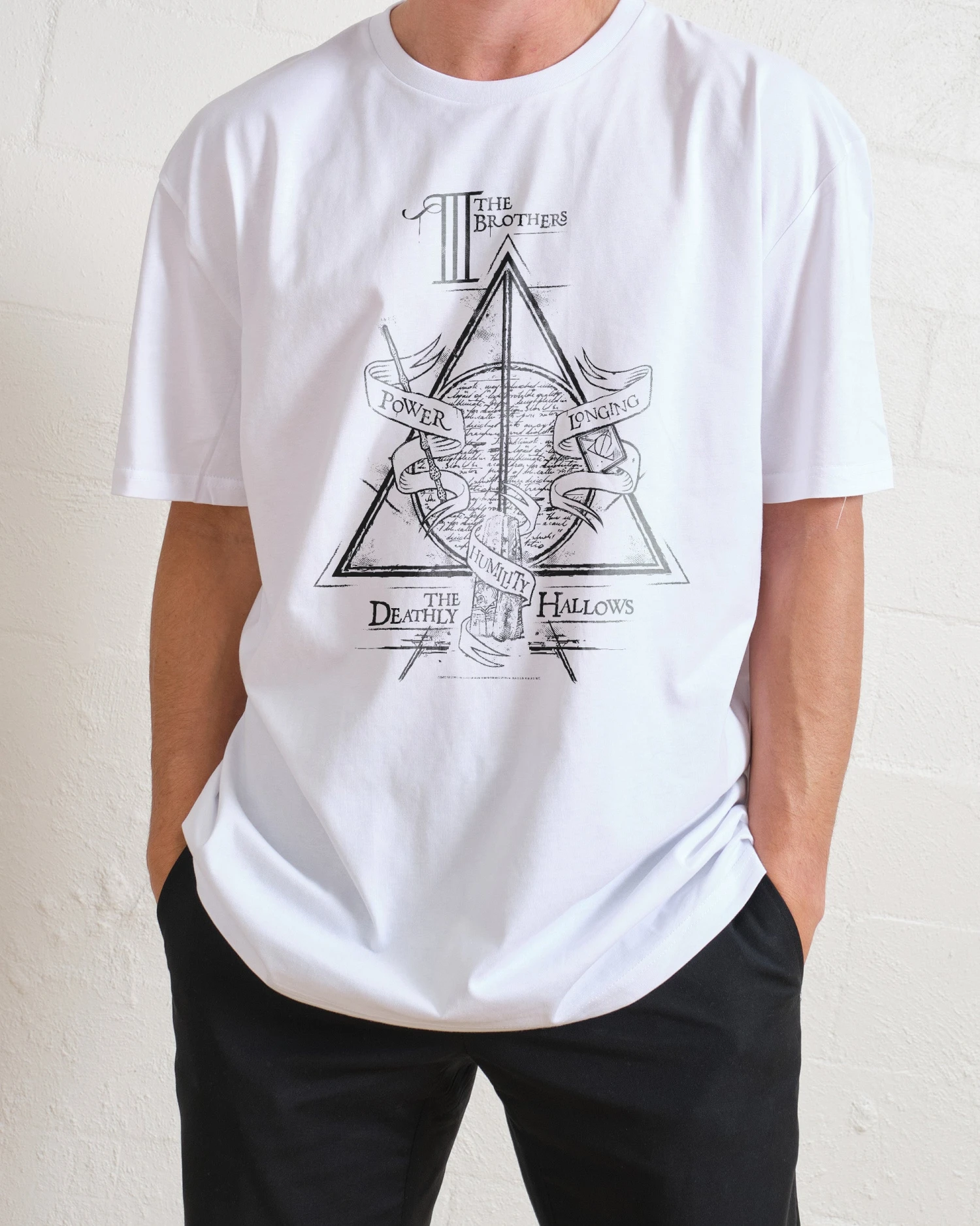 Harry Potter Deathly Hallows Logo Alt T-Shirt 3 Harry Potter Deathly Hallows Logo Alt T-Shirt