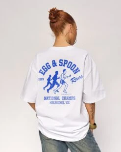 Egg & Spoon T-Shirt -Thread Heads Sale Store WhiteOversized Back f91b9ecd 478d 4b89 ac31 cf1fc19025e8