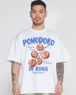 Pomodoro Di Roma Oversized Tee 8 Pomodoro Di Roma Oversized Tee -Thread Heads Sale Store WhiteOversized Close Up Front 93760d19 0d45 491d b556 4ea5a5b137d5