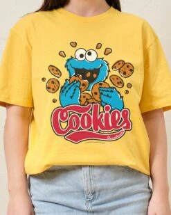 Sesame Street Cookie Monster Cookies T-Shirt 15 Sesame Street Cookie Monster Cookies T-Shirt -Thread Heads Sale Store Yellow Front 9987b54d fe82 4979 8e12 c7e505f9c4a6