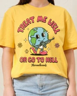 Treat Me Well Or Go To Hell T-Shirt -Thread Heads Sale Store Yellow Front b61fc3e8 a03c 4c5e 82ac f732f9b692a1