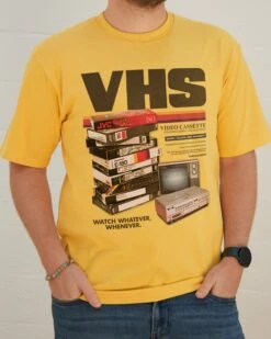 Vintage VHS Tapes T-Shirt 18 Vintage VHS Tapes T-Shirt -Thread Heads Sale Store Yellow Front d26419cd d17c 4801 9776 c15f5e8b2469
