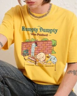 Humpty Dumpty Was Pushed T-Shirt -Thread Heads Sale Store Yellow Front df739bdc 3875 4cda bc67 895c0e8920f1