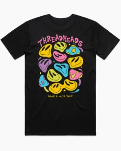 Have A Nice Trip T-Shirt -Thread Heads Sale Store back black Mens T shirt Back