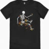 Skeleton And Butterflies T-Shirt -Thread Heads Sale Store black Skeleton Flowting On Space Butterflies mens tshirt
