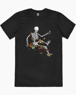 Skeleton And Butterflies T-Shirt