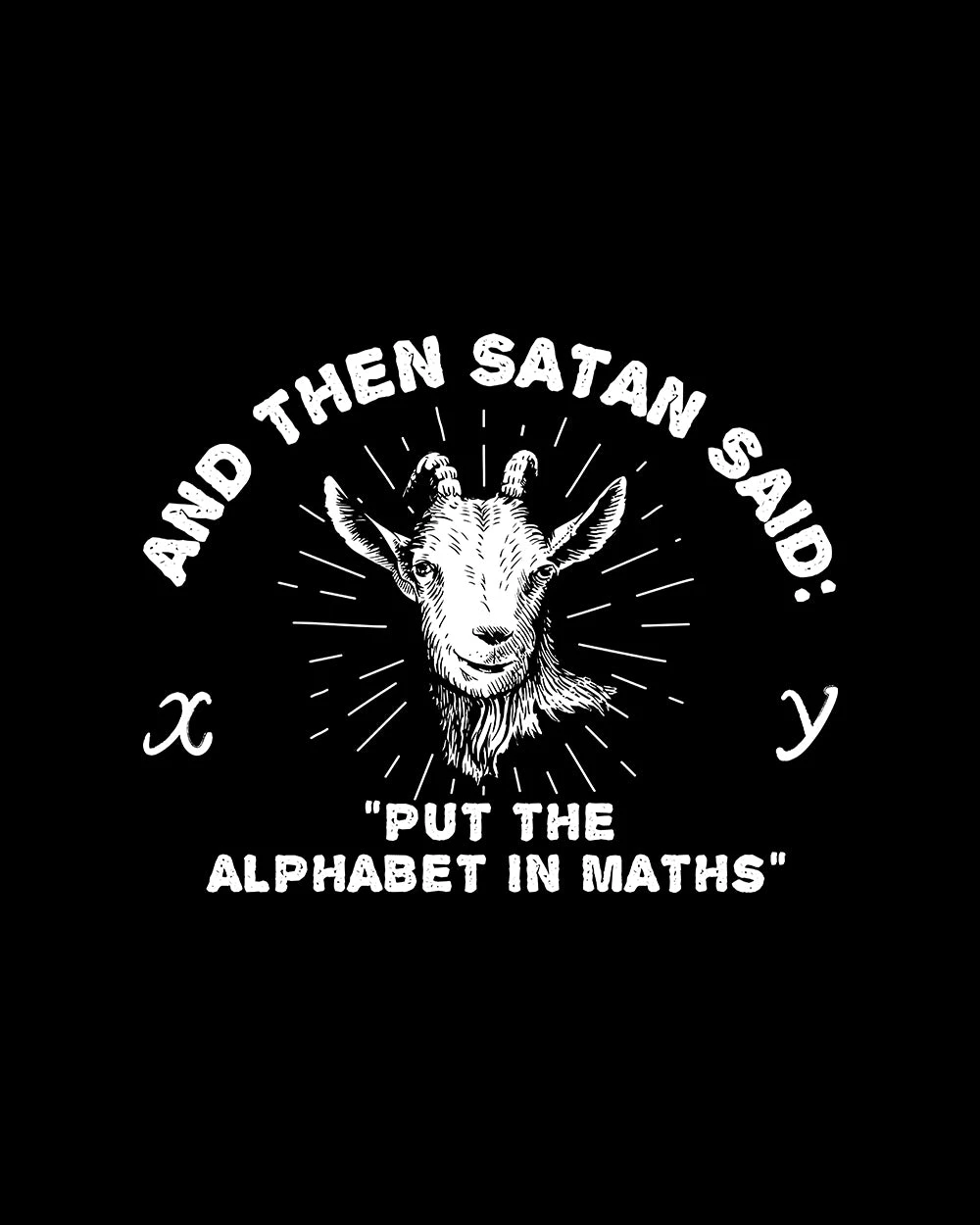Satan Puts The Alphabet In Maths T-Shirt 4 Satan Puts The Alphabet In Maths T-Shirt - Image 2
