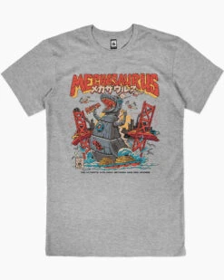 Mechasaurus T-Shirt -Thread Heads Sale Store grey mechasaurus mens tshirt