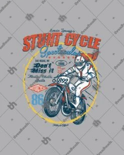 Stunt Cycle T-Shirt -Thread Heads Sale Store grey stunt cycle