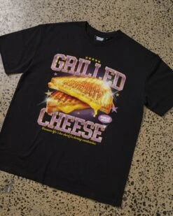 Grilled Cheese T-Shirt -Thread Heads Sale Store grilled cheese white flat lay