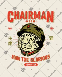Chairman Meow T-Shirt -Thread Heads Sale Store natural chairman meow