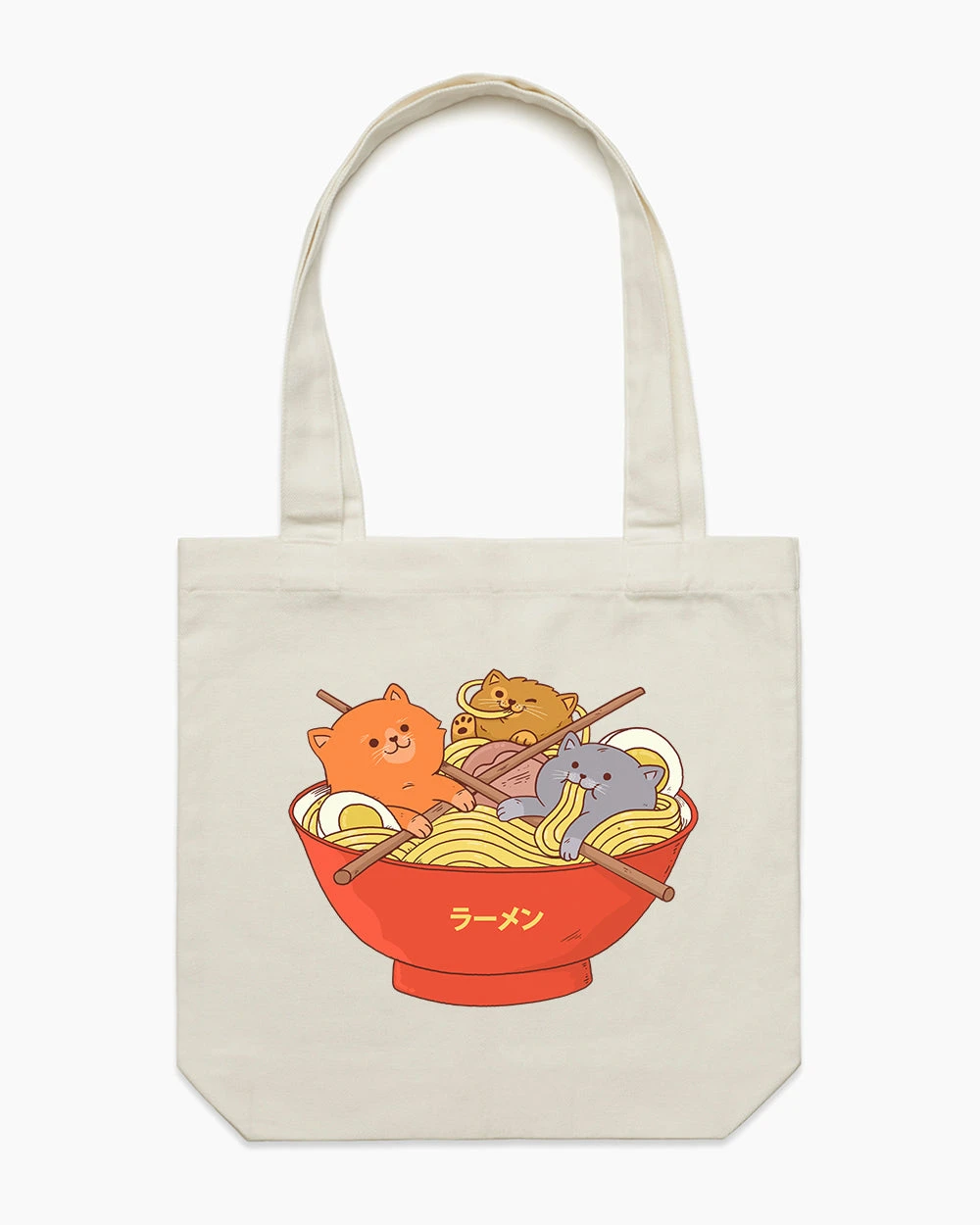 Ramen And Cats Tote Bag 3 Ramen And Cats Tote Bag