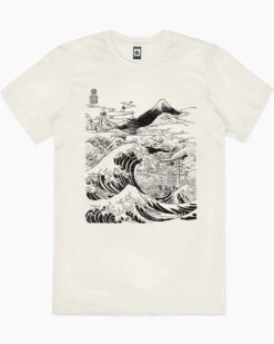 The Great Wave On Mount Fujiyama T-Shirt -Thread Heads Sale Store natural the great wave on mount fujiyama mens tshirt