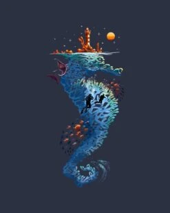 Dream In Blue T-Shirt -Thread Heads Sale Store navy dream in blue