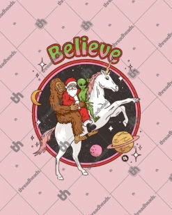 Believe Crop Tee -Thread Heads Sale Store pink believe 37fa8a3b be8a 4b32 9d84 8b491d385f3c