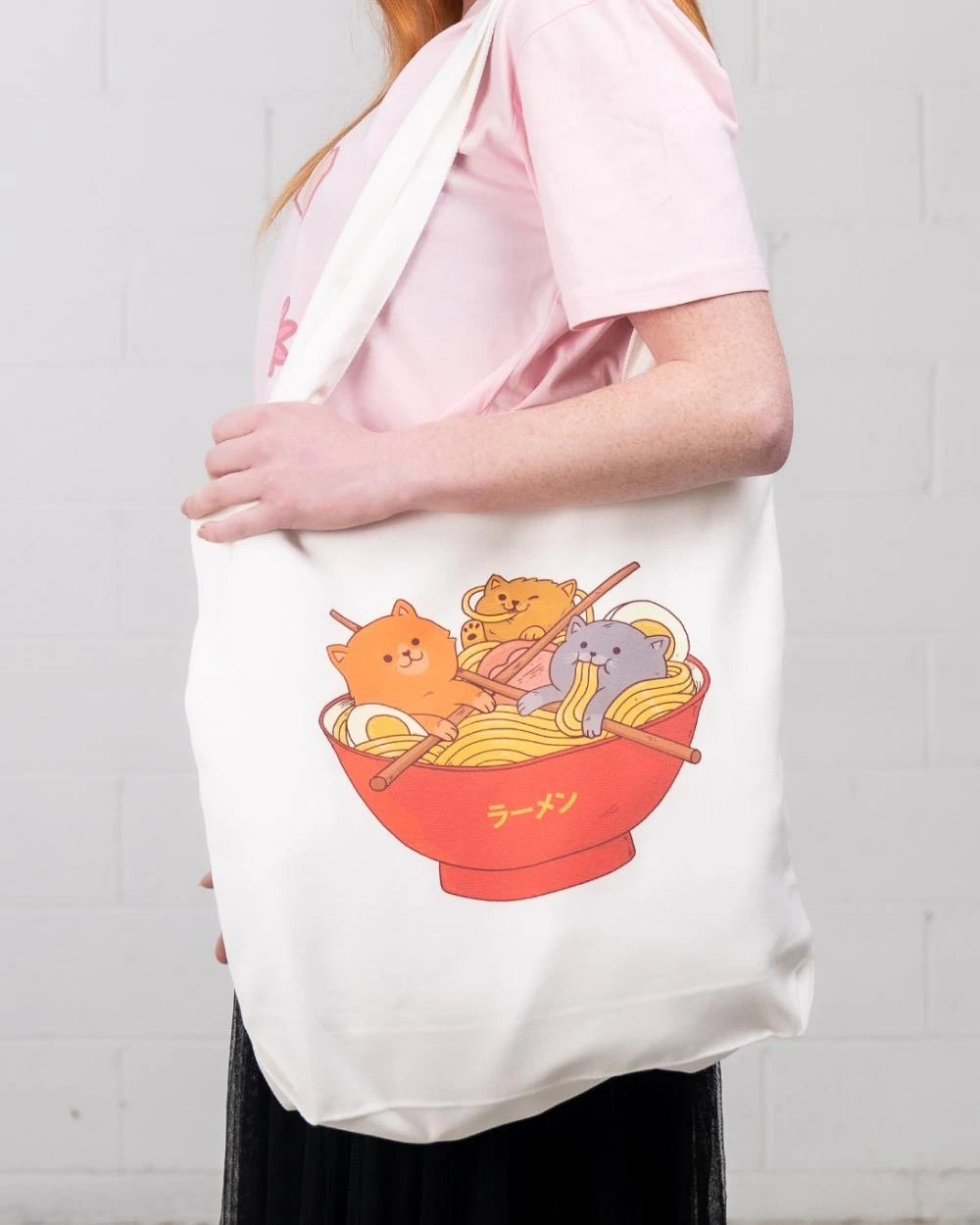 Ramen And Cats Tote Bag 4 Ramen And Cats Tote Bag - Image 2
