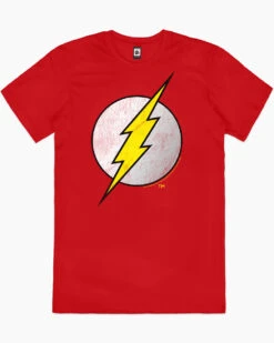 DC The Flash Logo T-Shirt -Thread Heads Sale Store red the flash Logo mens tshirt