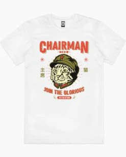 Chairman Meow T-Shirt -Thread Heads Sale Store white chairman meow mens tshirt