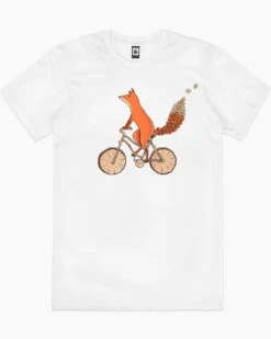 Fox Bicycle T-Shirt -Thread Heads Sale Store white fox bicycle mens tshirt