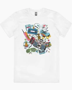 I Heart The 80s T-Shirt -Thread Heads Sale Store white i heart the 80s mens tshirt