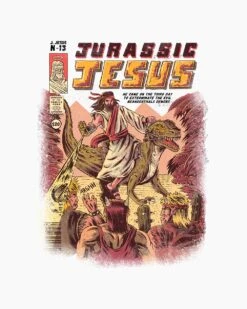 Jurassic Jesus T-Shirt -Thread Heads Sale Store white jurassic jesus