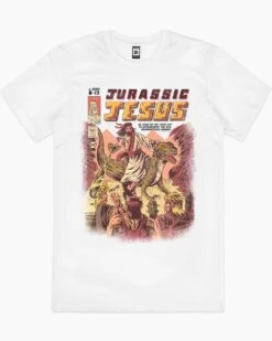 Jurassic Jesus T-Shirt -Thread Heads Sale Store white jurassic jesus mens tshirt