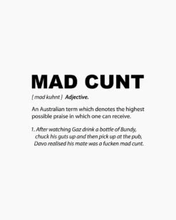 Mad Cunt T-Shirt -Thread Heads Sale Store white mad cunt