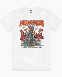 Mechasaurus T-Shirt -Thread Heads Sale Store white mechasaurus mens tshirt