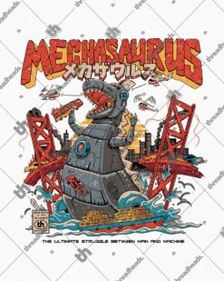 Mechasaurus T-Shirt -Thread Heads Sale Store white mechasaurus 9d250a0d 02ef 48dc afaa 40182f9d1a71