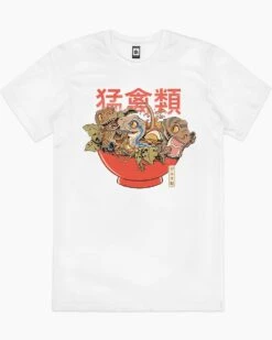 Ramen Raptors T-Shirt -Thread Heads Sale Store white ramen raptors mens tshirt