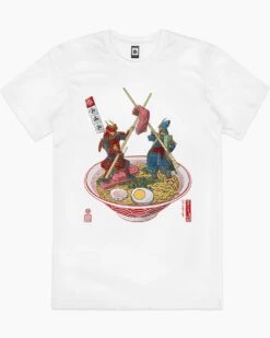 Samurai Duel Over Ramen T-Shirt