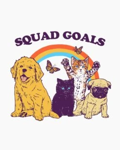 Squad Goals T-Shirt -Thread Heads Sale Store white squad goals