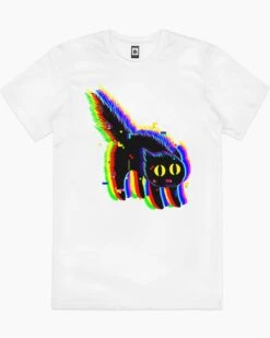 Technicat Glitch T-Shirt -Thread Heads Sale Store white technicat glitch mens tshirt